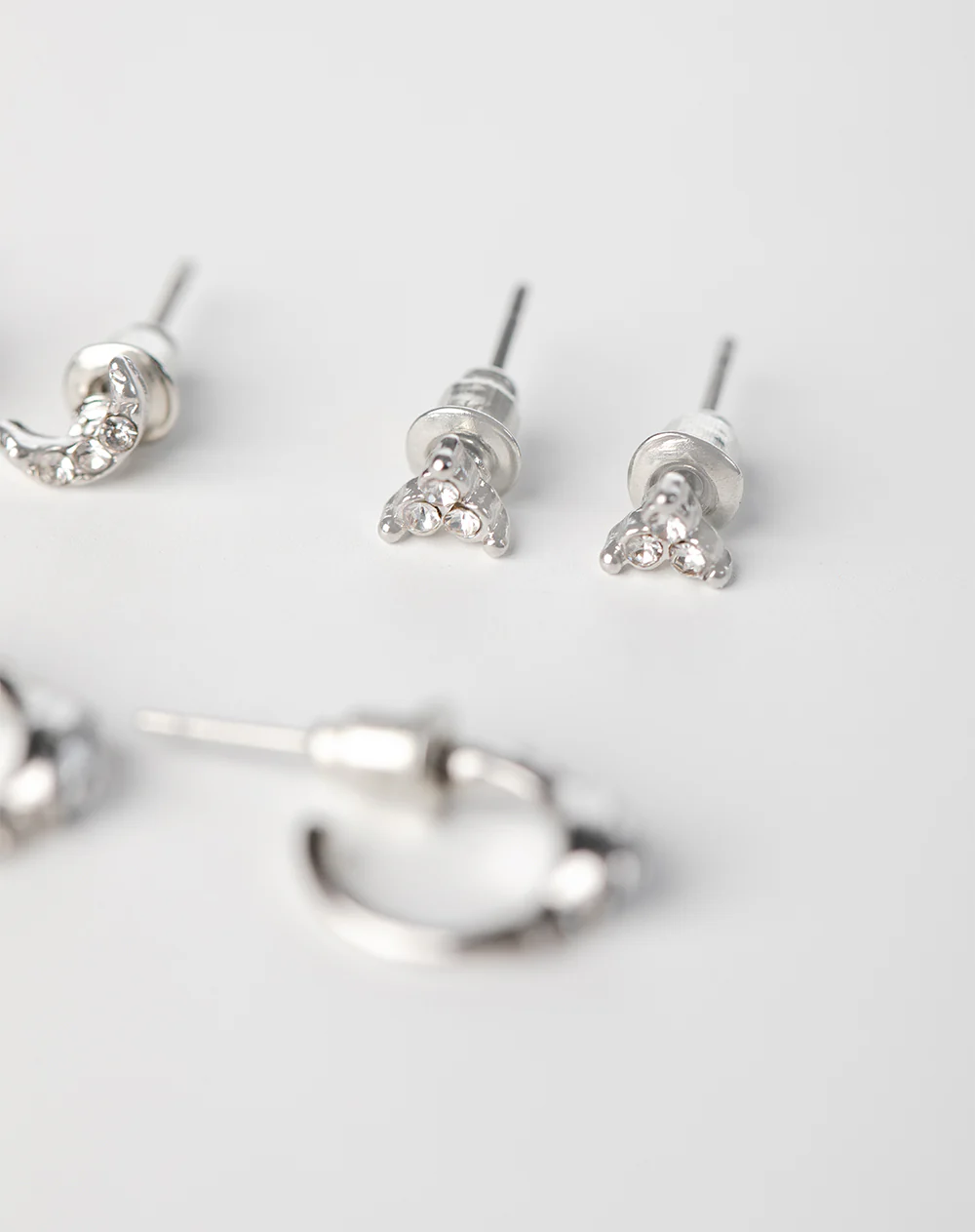 Aretes pack x6 plateadas - Image 5
