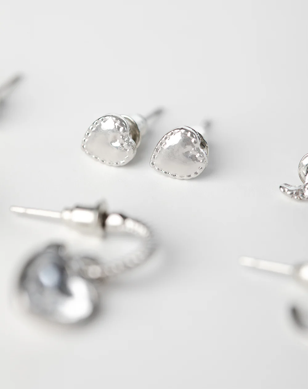 Aretes pack x6 plateadas - Image 6