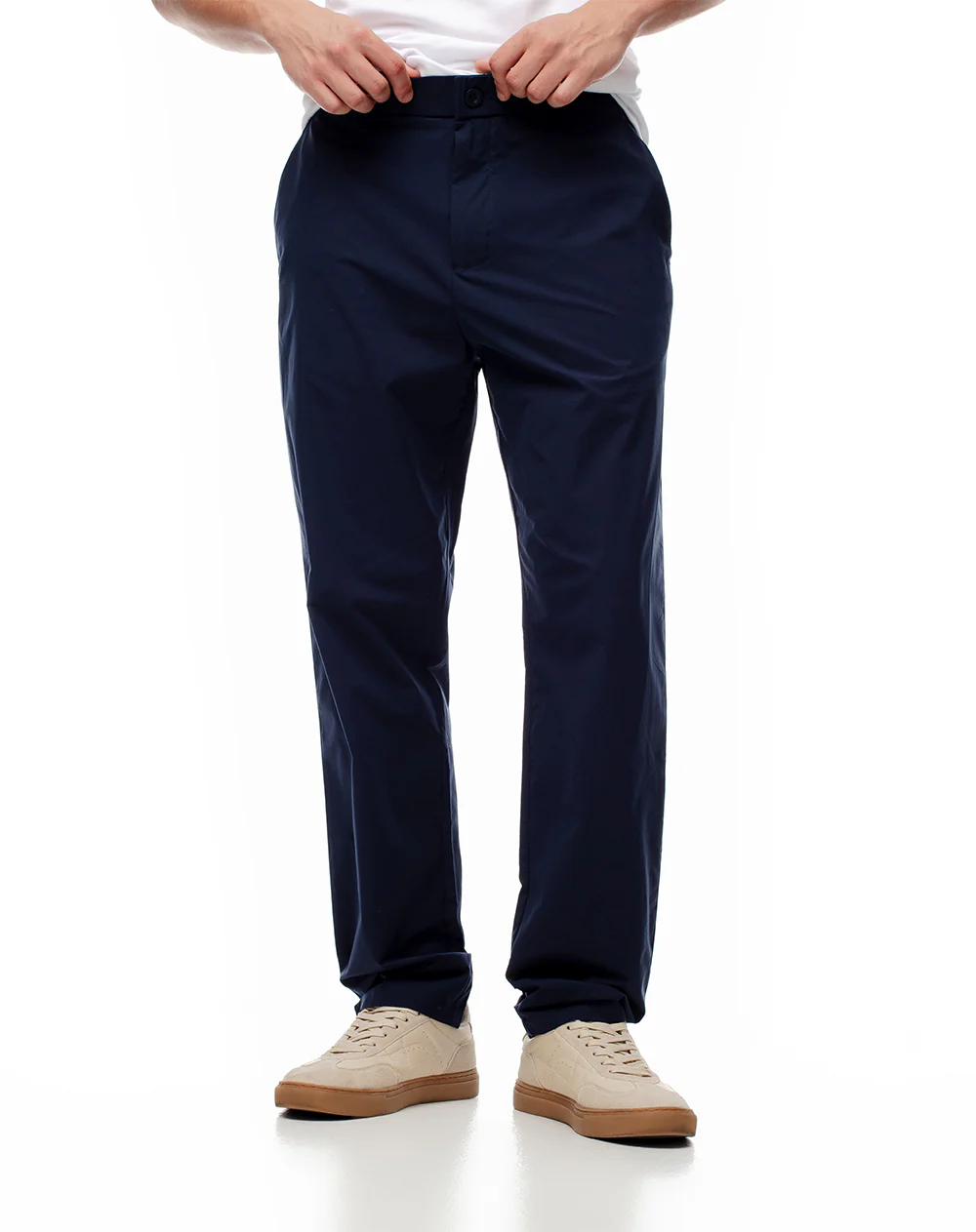 Pantalón chino regular azul hombre - Image 3