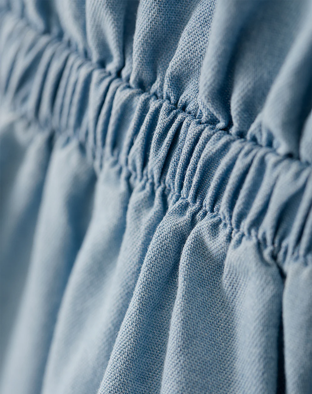 Vestido corto denim índigo claro niña - Image 6