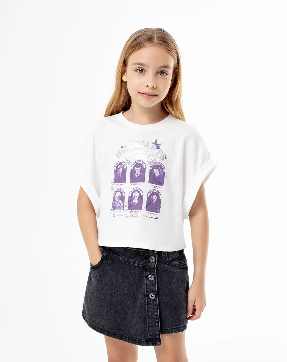 Camiseta regular Harry Potter crema niña - Image 2