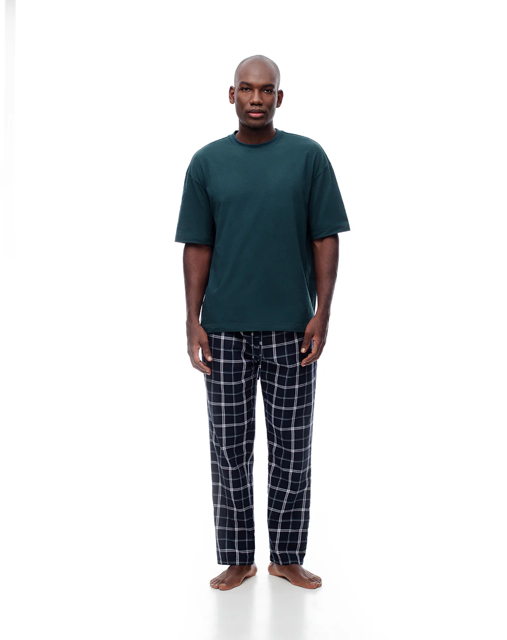 Camiseta relax algodón verde hombre - Image 3