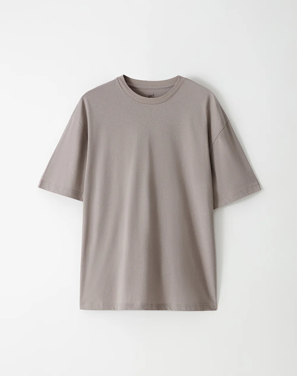 Camiseta relax algodón taupe hombre - Image 5