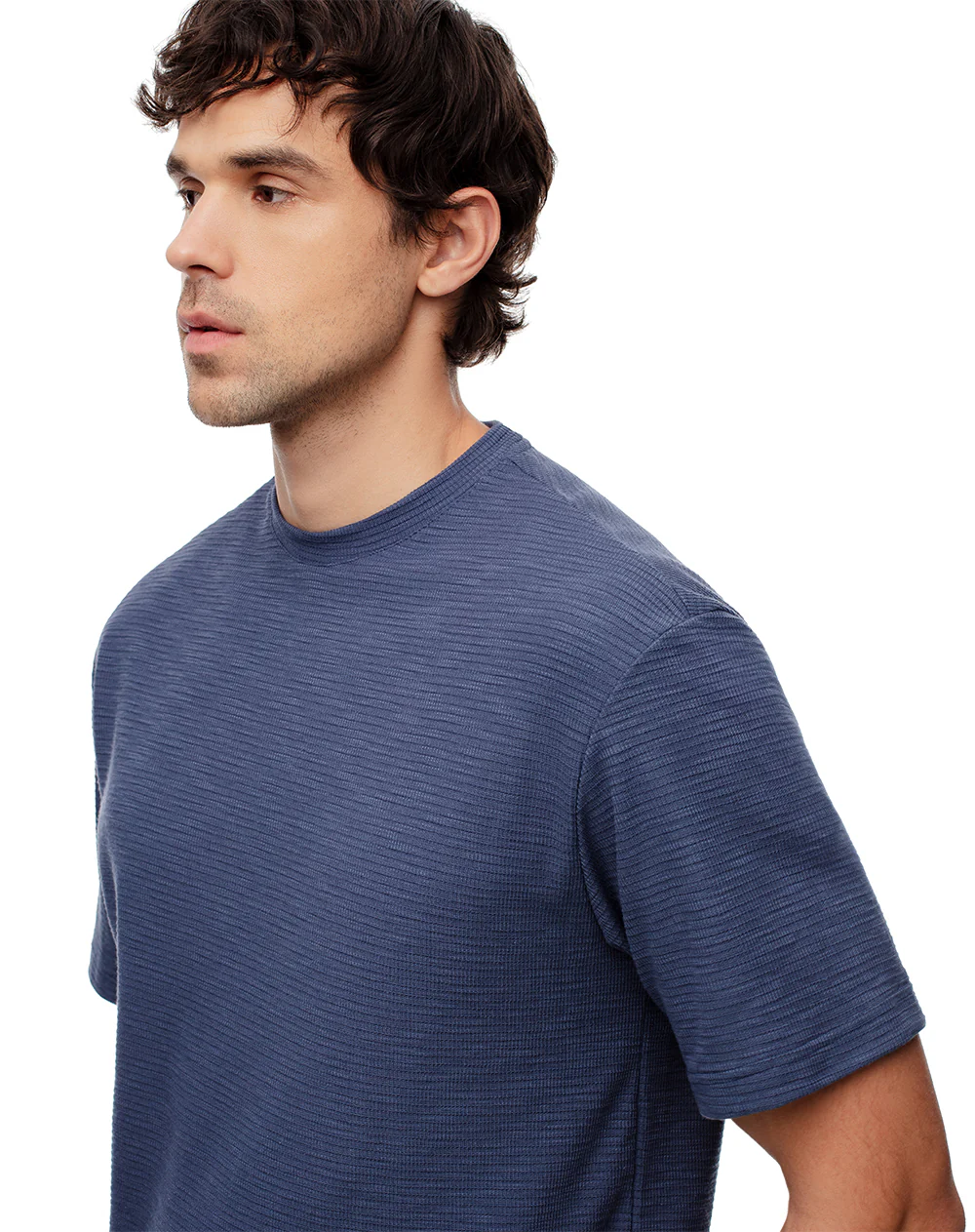 Camiseta oversize azul hombre - Image 4