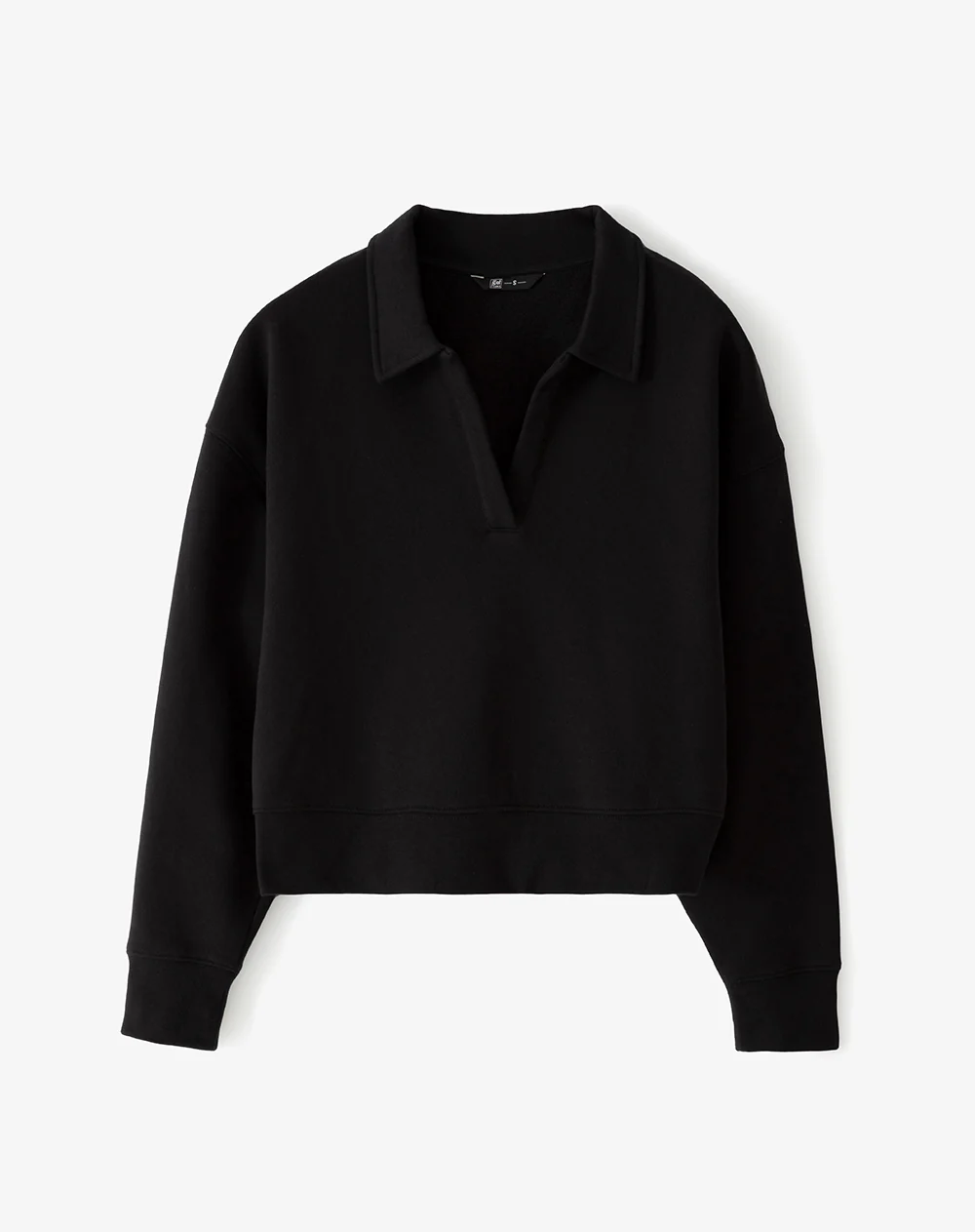 Buzo tipo polo regular negro mujer - Image 5