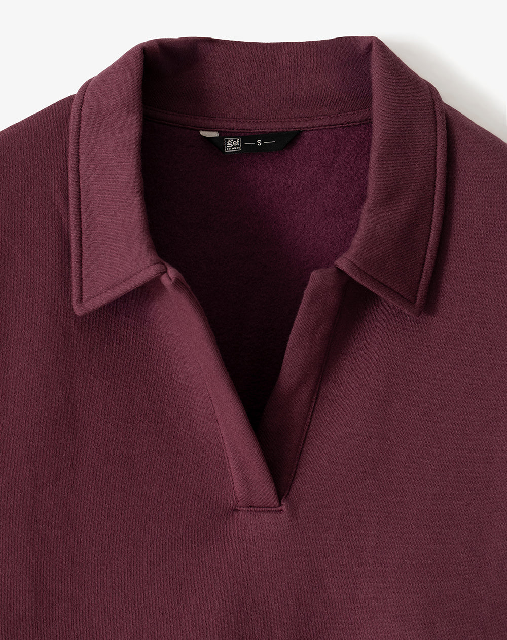 Buzo tipo polo regular vinotinto mujer - Image 6