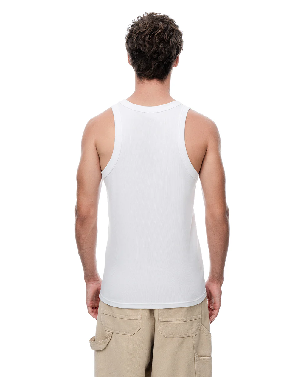 Camisilla slim algodón blanca hombre - Image 3