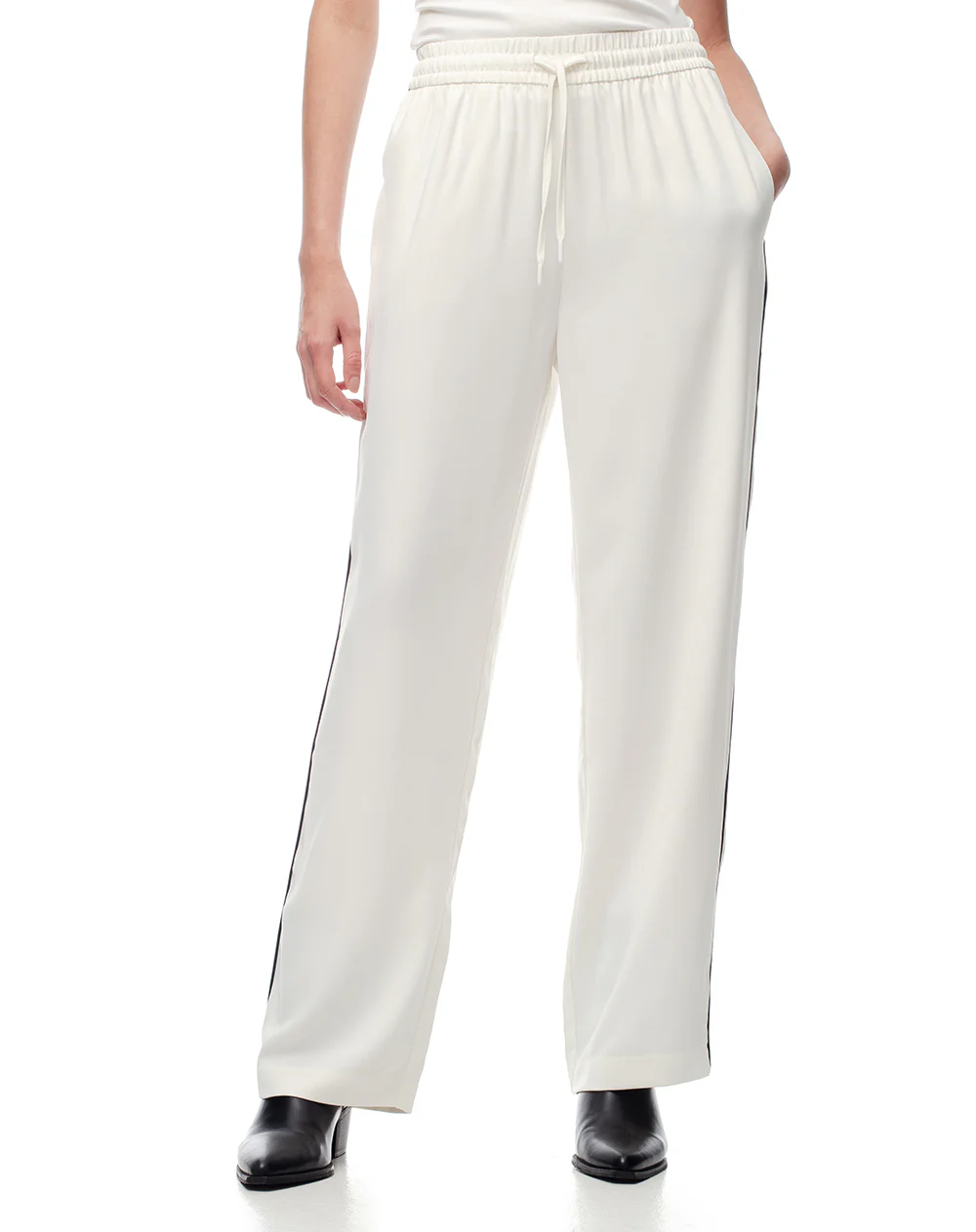 Pantalón tiro alto liviano blanco mujer - Image 4