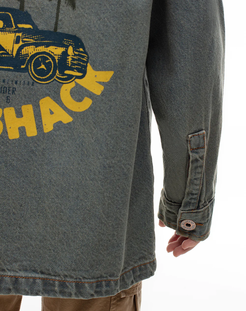 Chaqueta denim estampada índigo medio niño - Image 5