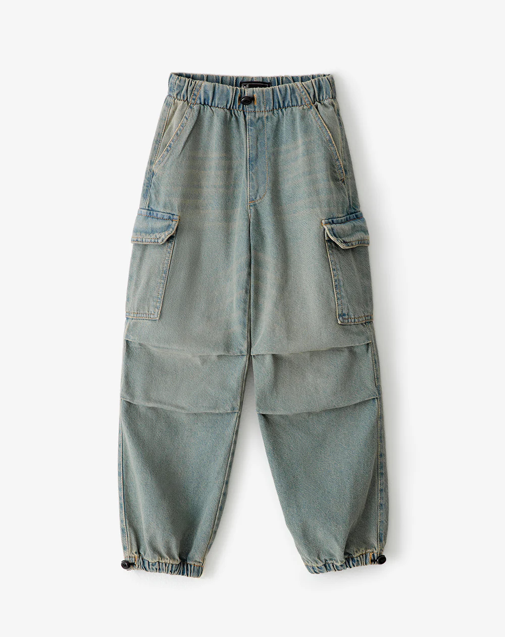 Jean tipo jogger cargo índigo medio niño - Image 6