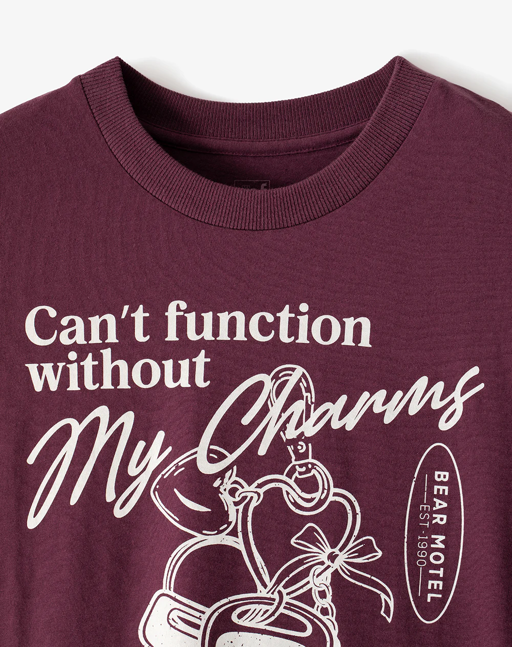 Camiseta oversize algodón vino tinto mujer - Image 6