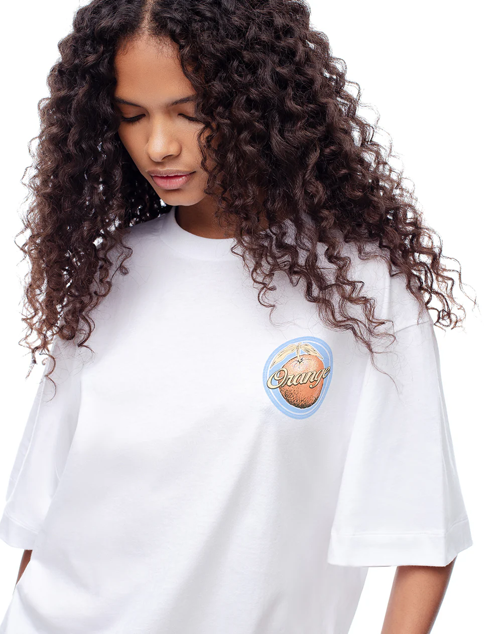 Camiseta oversize algodón estampada mujer - Image 3