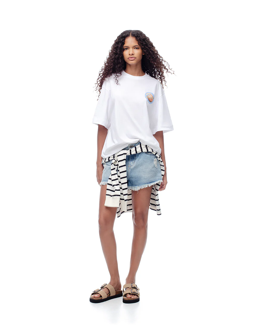 Camiseta oversize algodón estampada mujer - Image 4