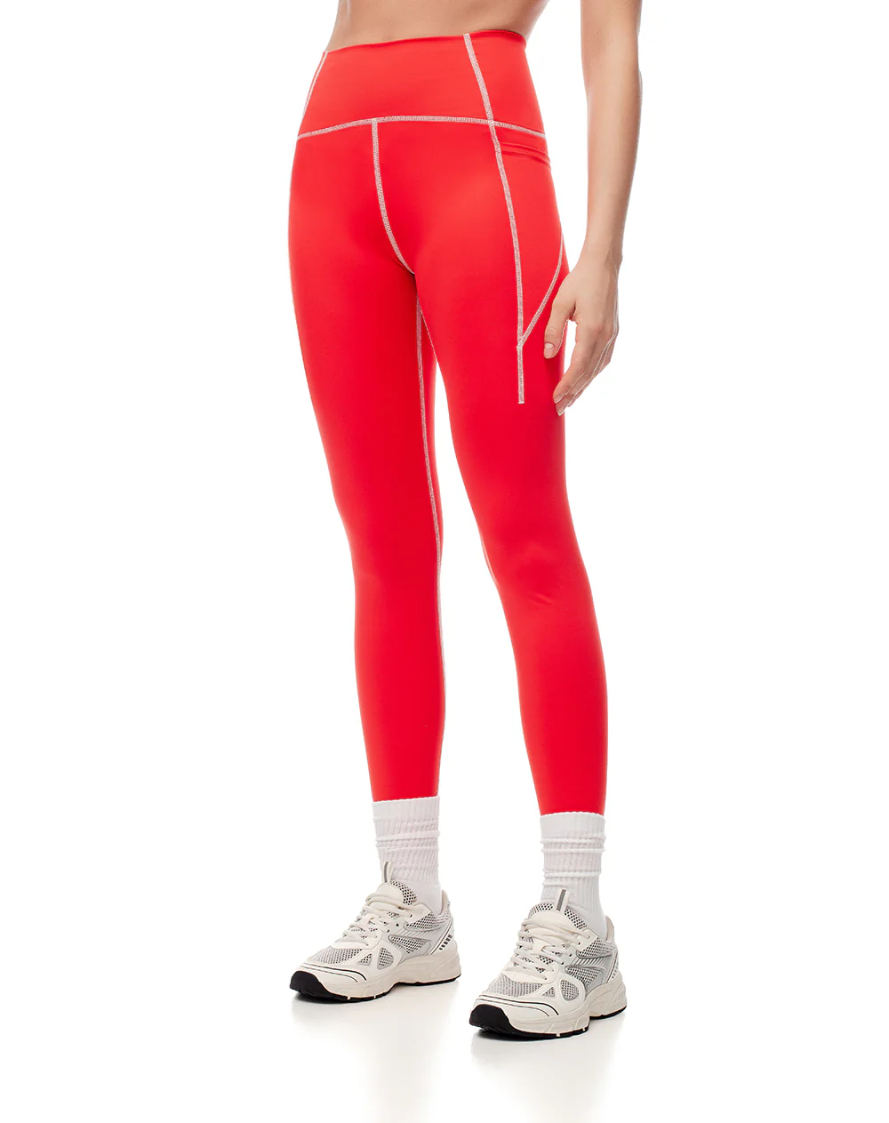Legging deportivo secado rápido rojo mujer - Image 4