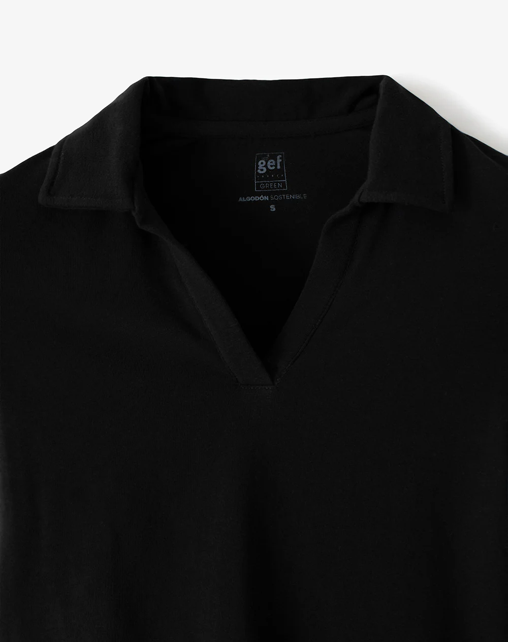 Polo slim algodón negra mujer - Image 6