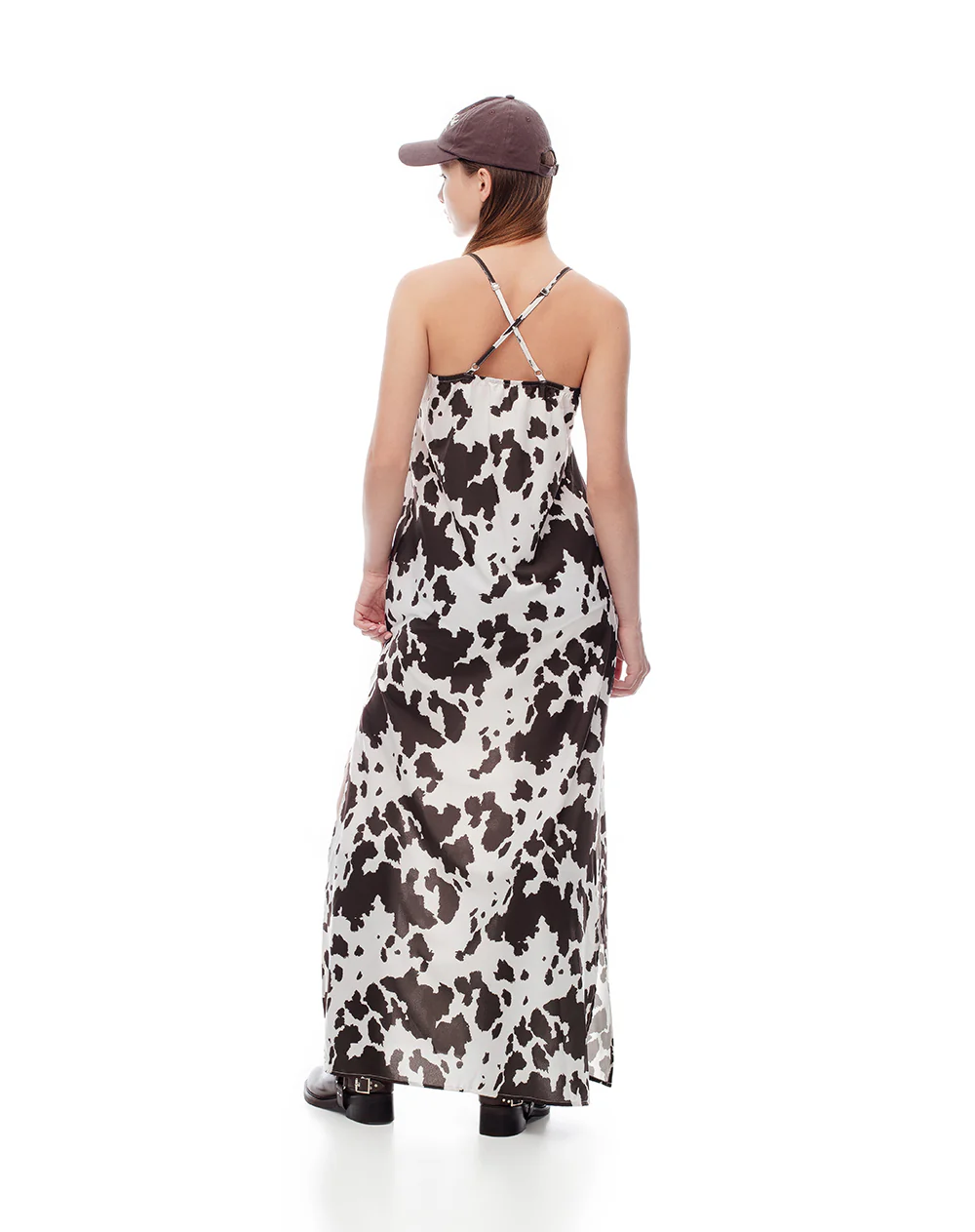 Vestido largo estampado mujer - Image 2