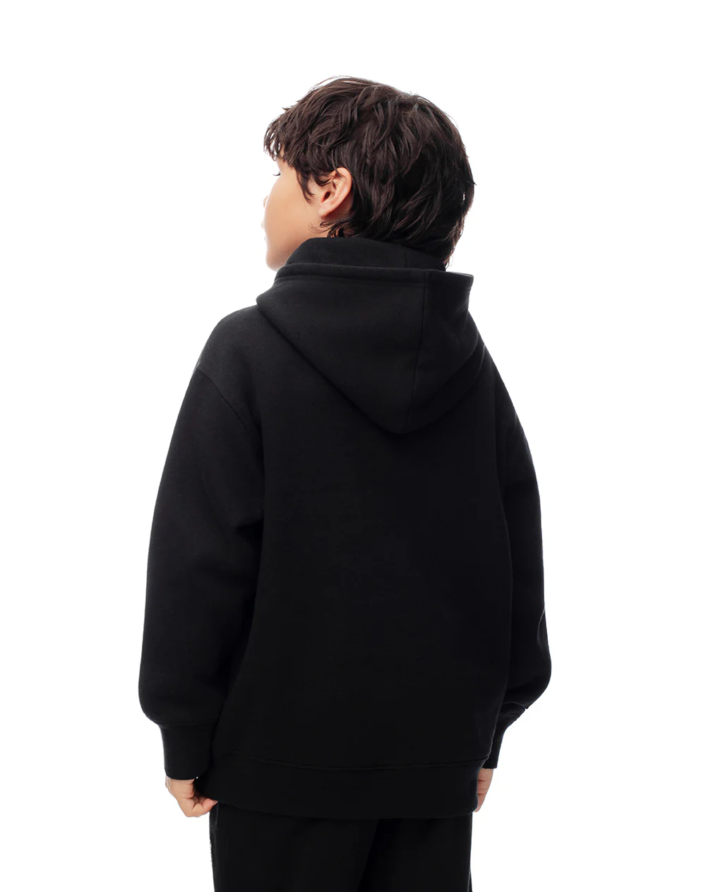 Buzo tipo hoddie negro niño - Image 2