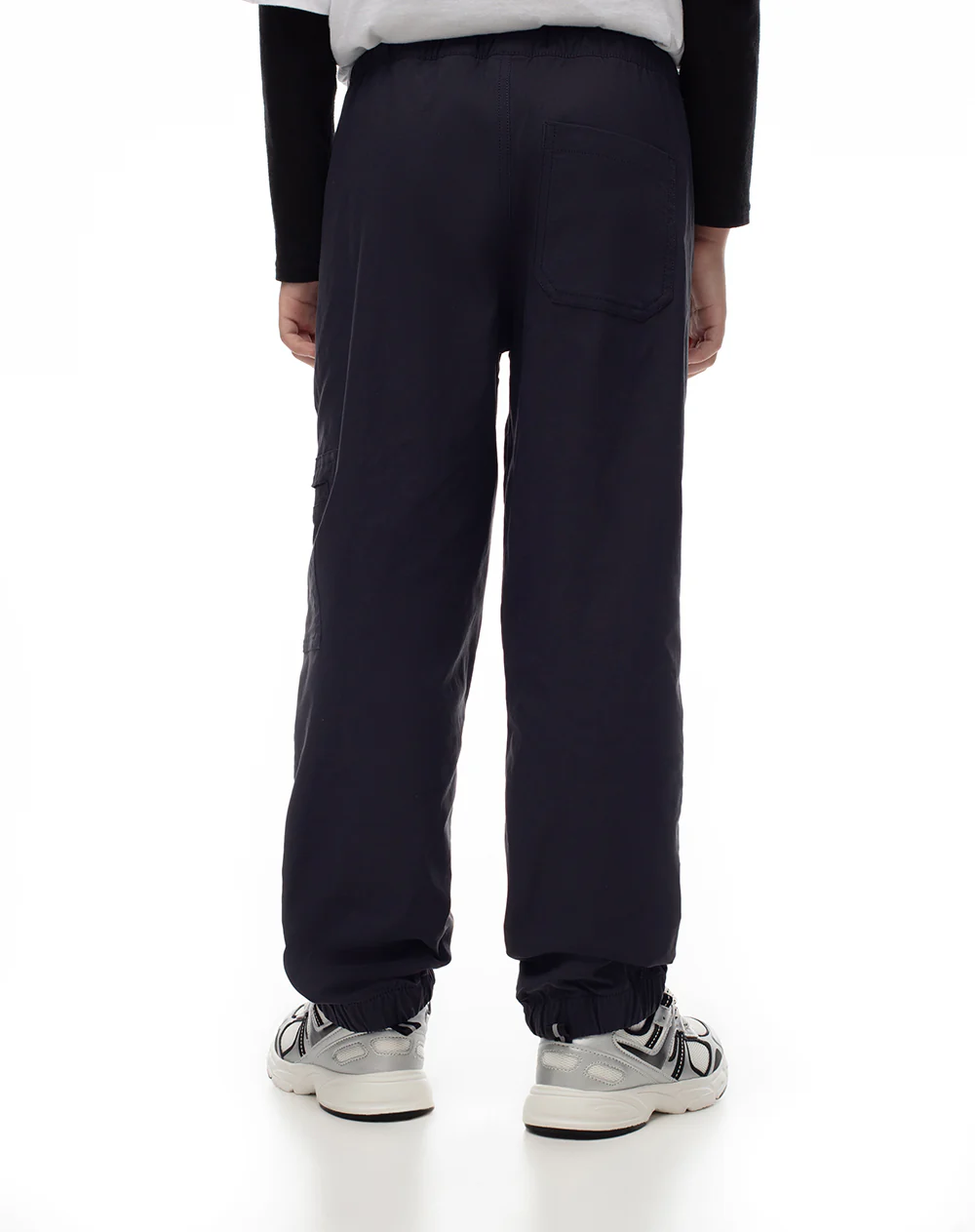 Jogger regular drill azul niño - Image 3