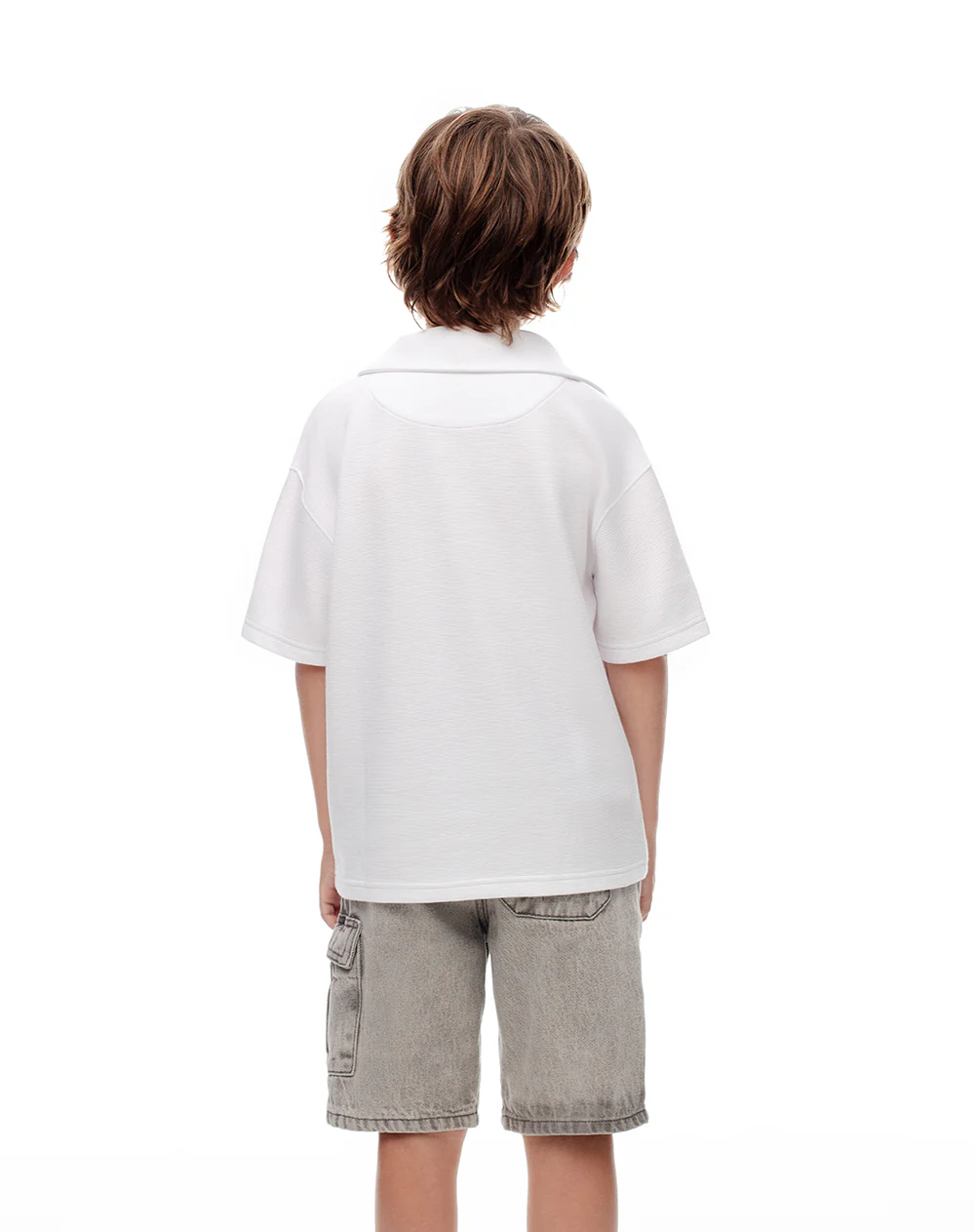 Polo regular blanca niño - Image 2