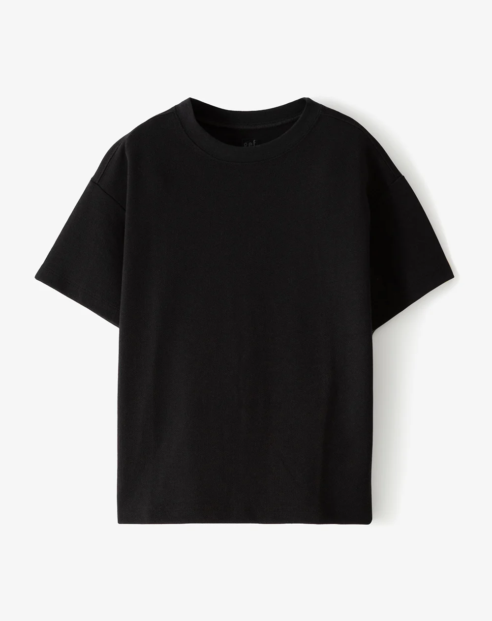 Camiseta regular algodón negra niño - Image 5