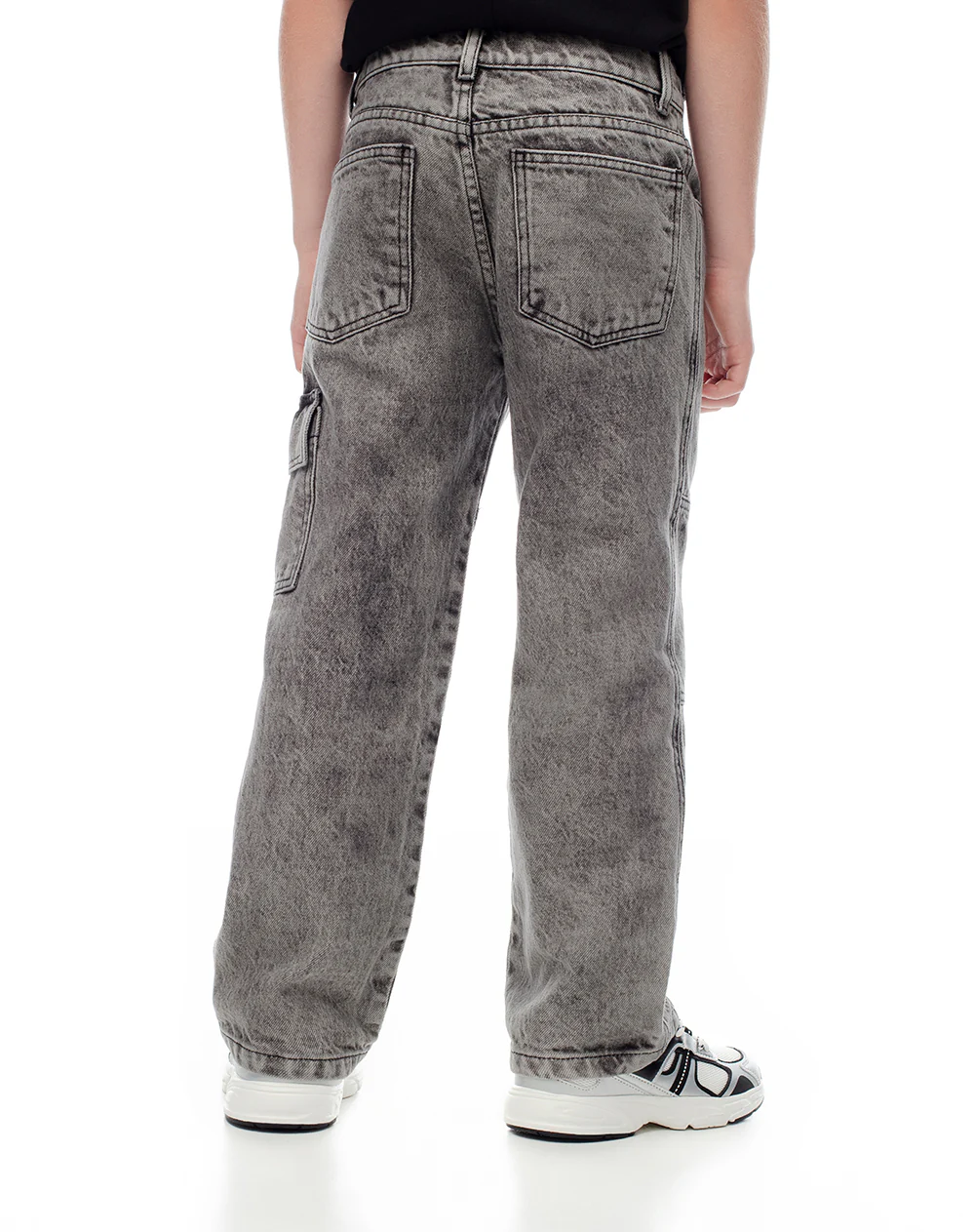 Jean cargo gris niño - Image 5