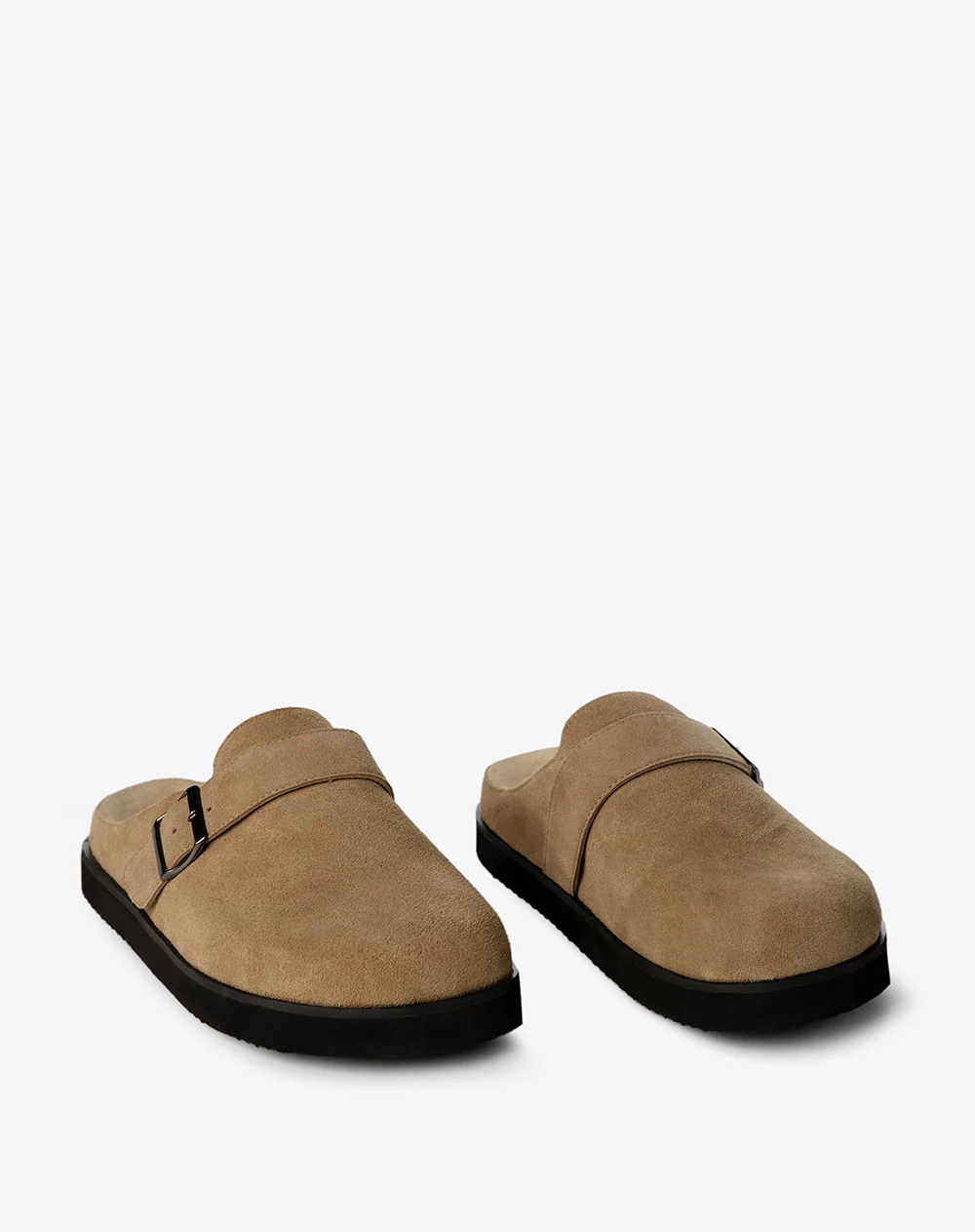 Zuecos tipo clog gamuzado café hombre - Image 4