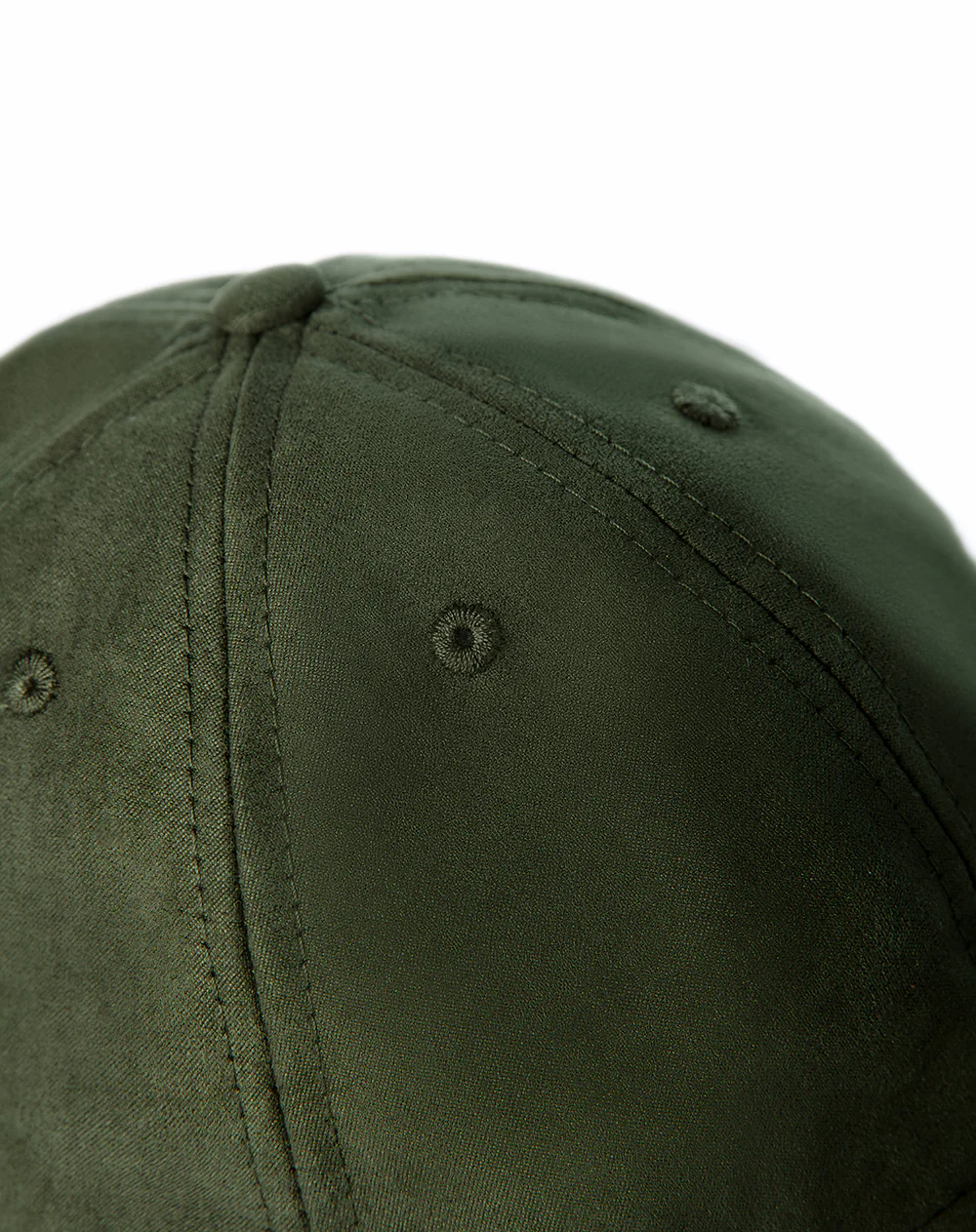 Gorra efecto gamuza verde unisex - Image 4