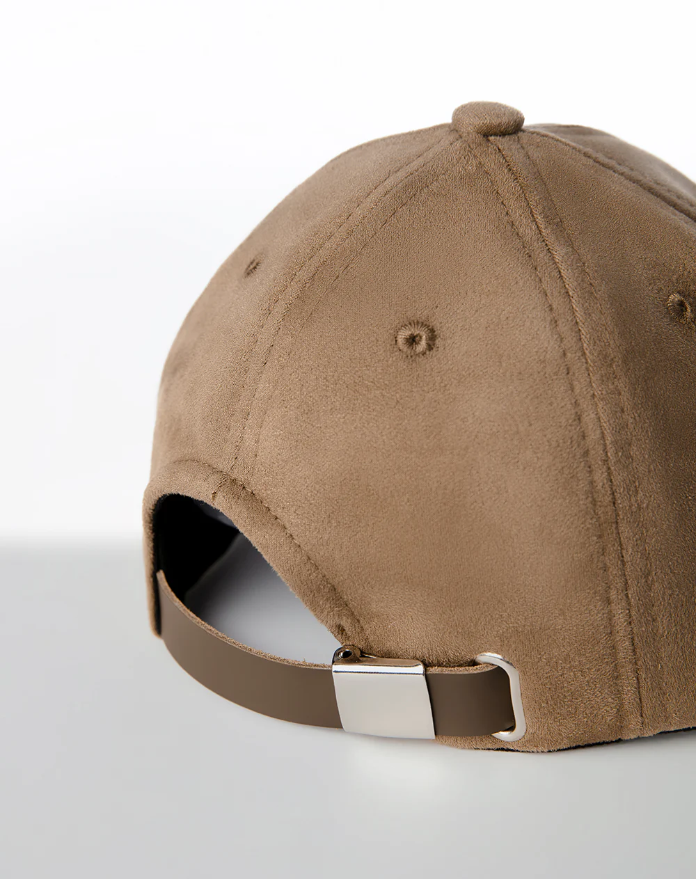 Gorra efecto gamuza caqui unisex - Image 3