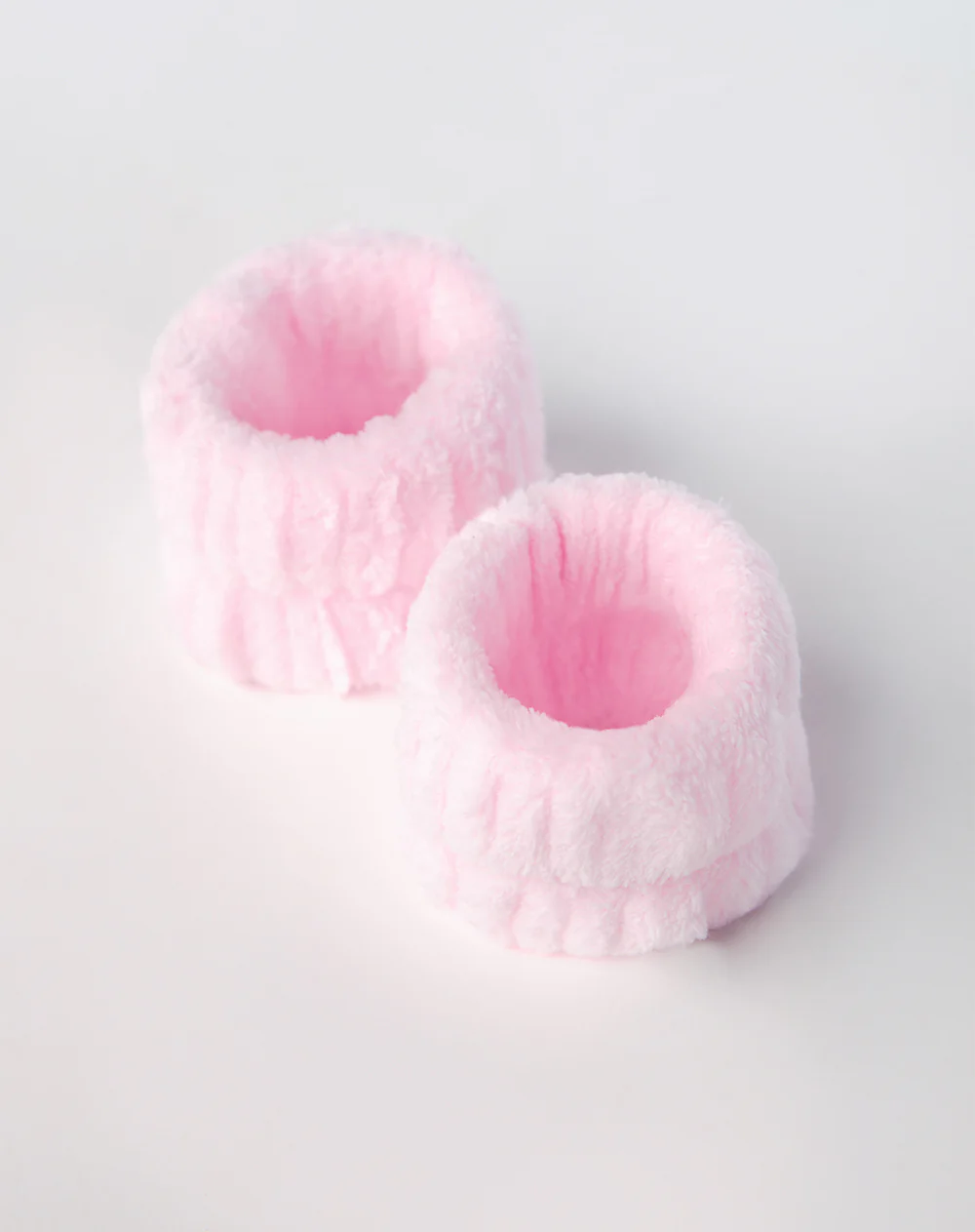 Muñequeras absorbentes felpa suave rosa