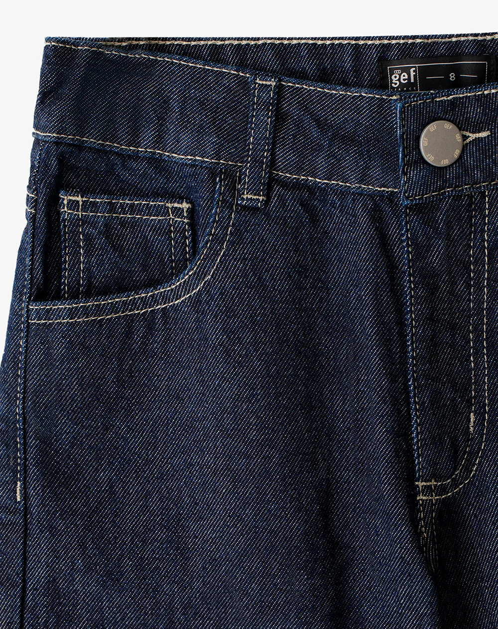 Bermuda denim regular índigo oscuro niño - Image 7