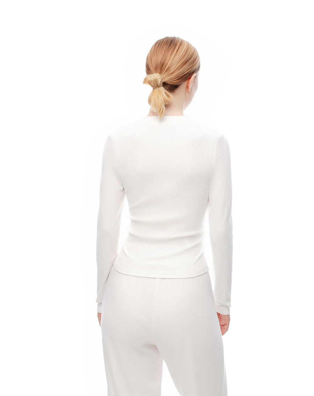 Camibuzo slim blanco mujer - Image 2