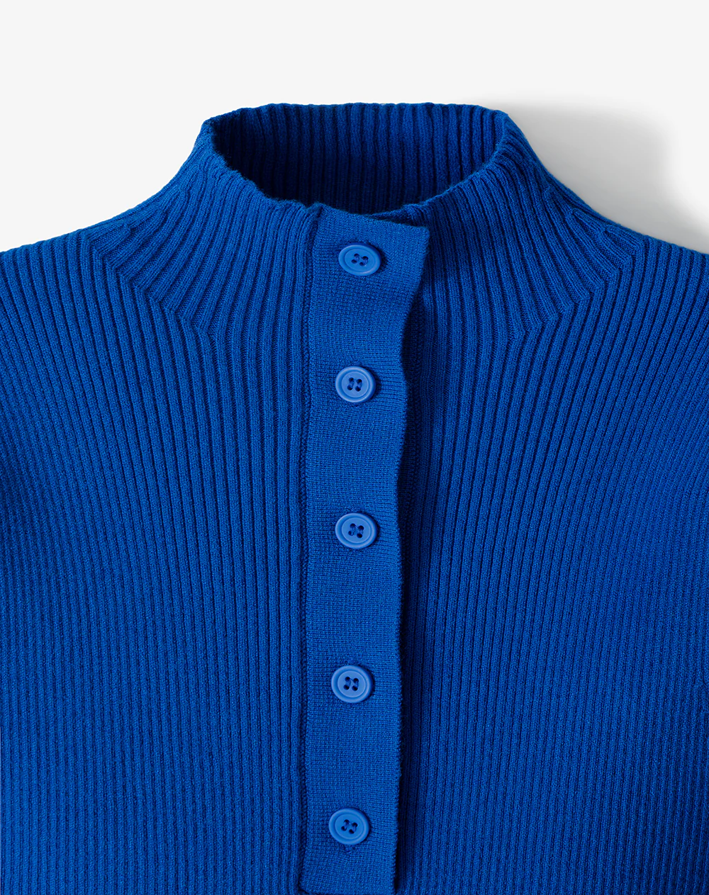 Camiseta esqueleto slim tejido de punto azul mujer - Image 7