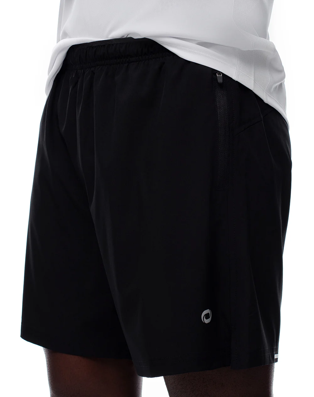 Pantaloneta deportiva malla interna negra hombre - Image 5