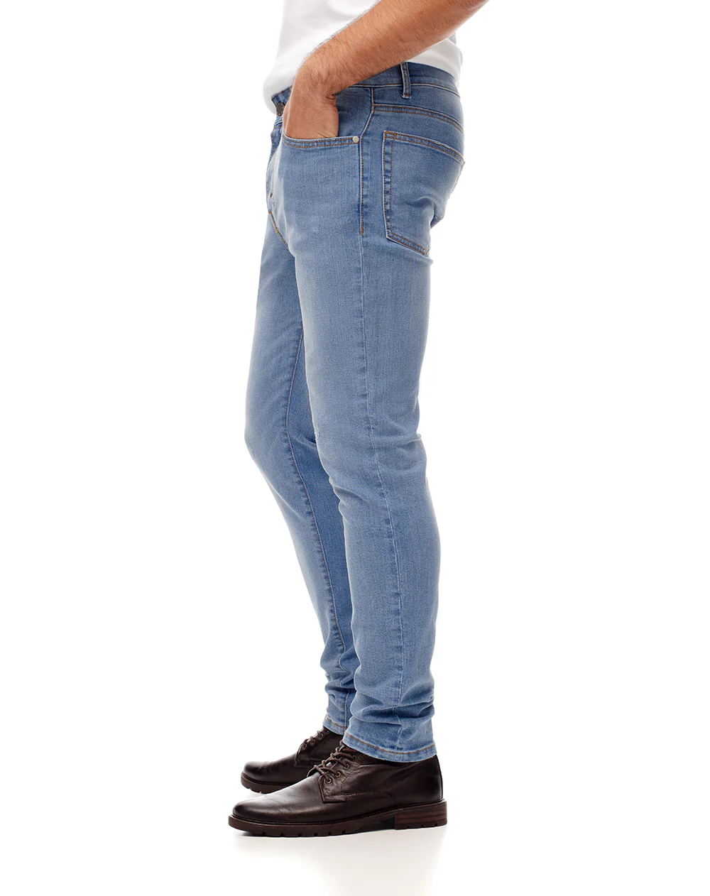 Jean skinny fit índigo claro hombre - Image 5