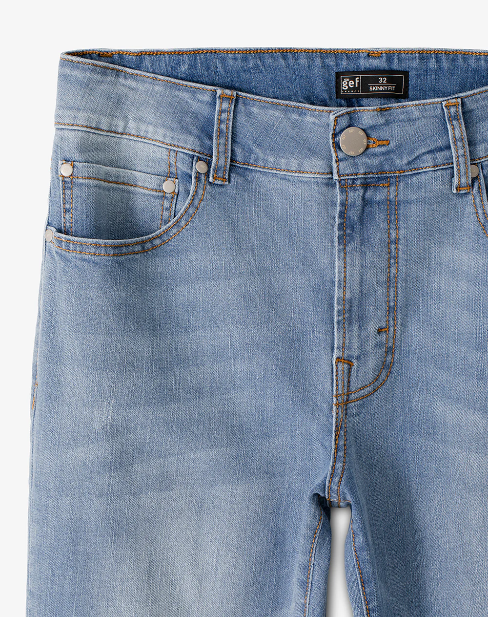 Jean skinny fit índigo claro hombre - Image 7