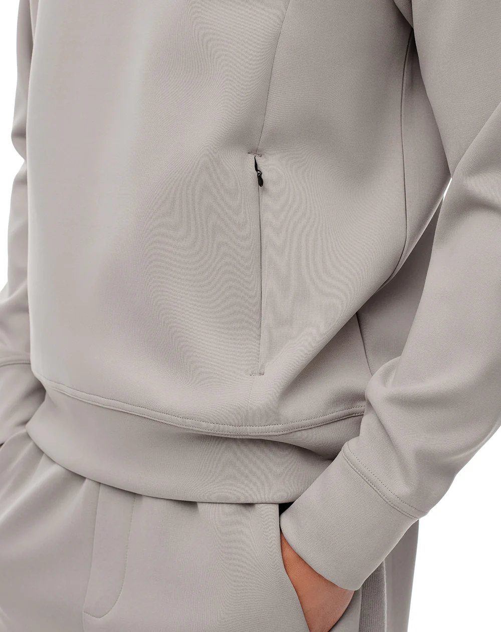 Buzo relax tacto suave taupe hombre - Image 5