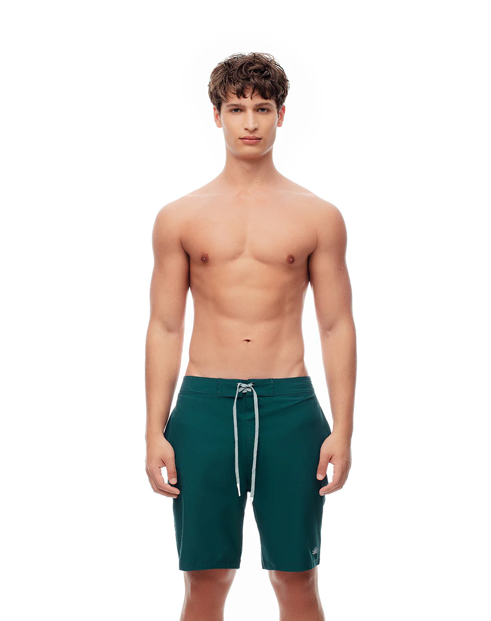 Pantaloneta de baño verde hombre
