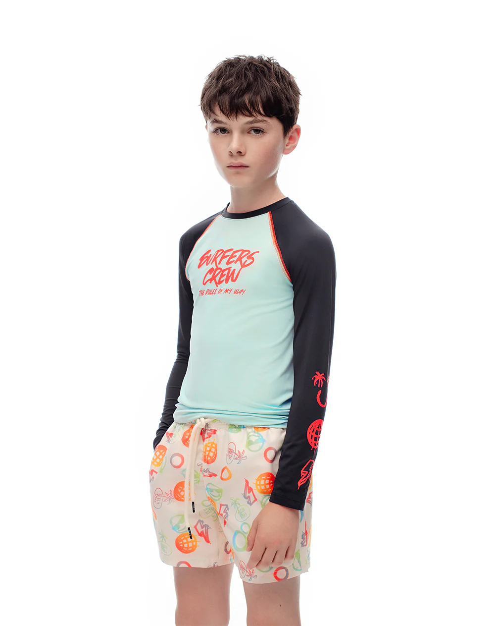 Camibuzo control humedad azul estampado niño - Image 3
