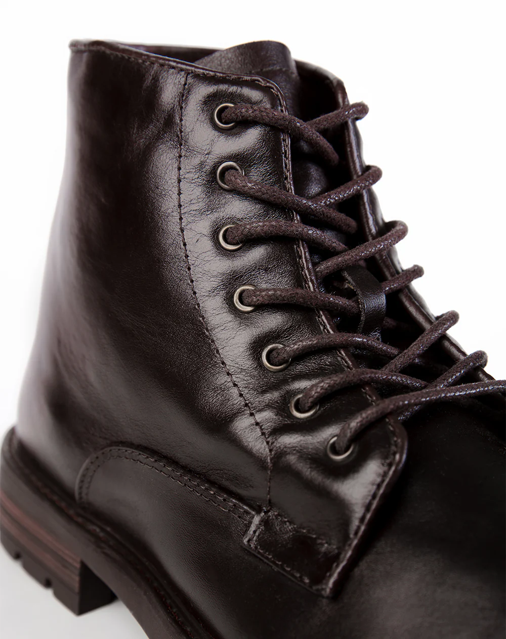 Botas tipo combat café hombre - Image 4