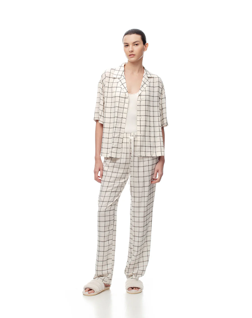 Camisa relax manga corta estampada mujer - Image 4