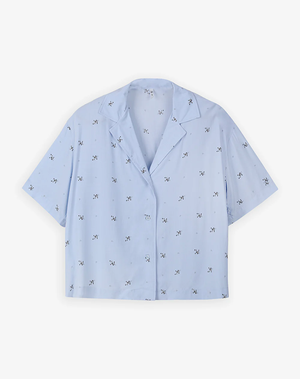 Camisa relax manga corta estampada mujer - Image 5