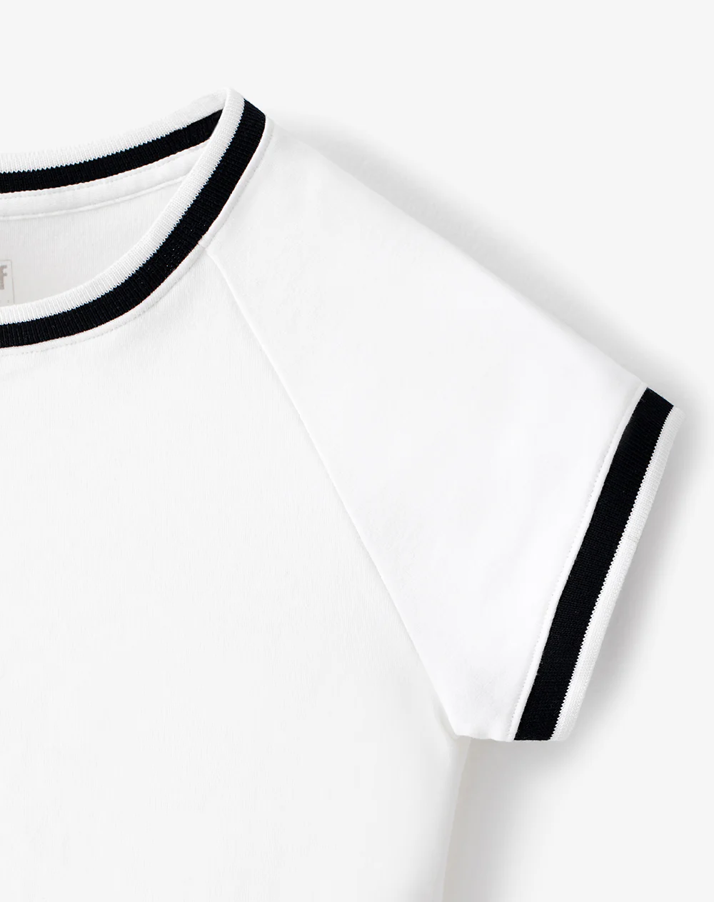 Camiseta slim algodón blanca mujer - Image 6
