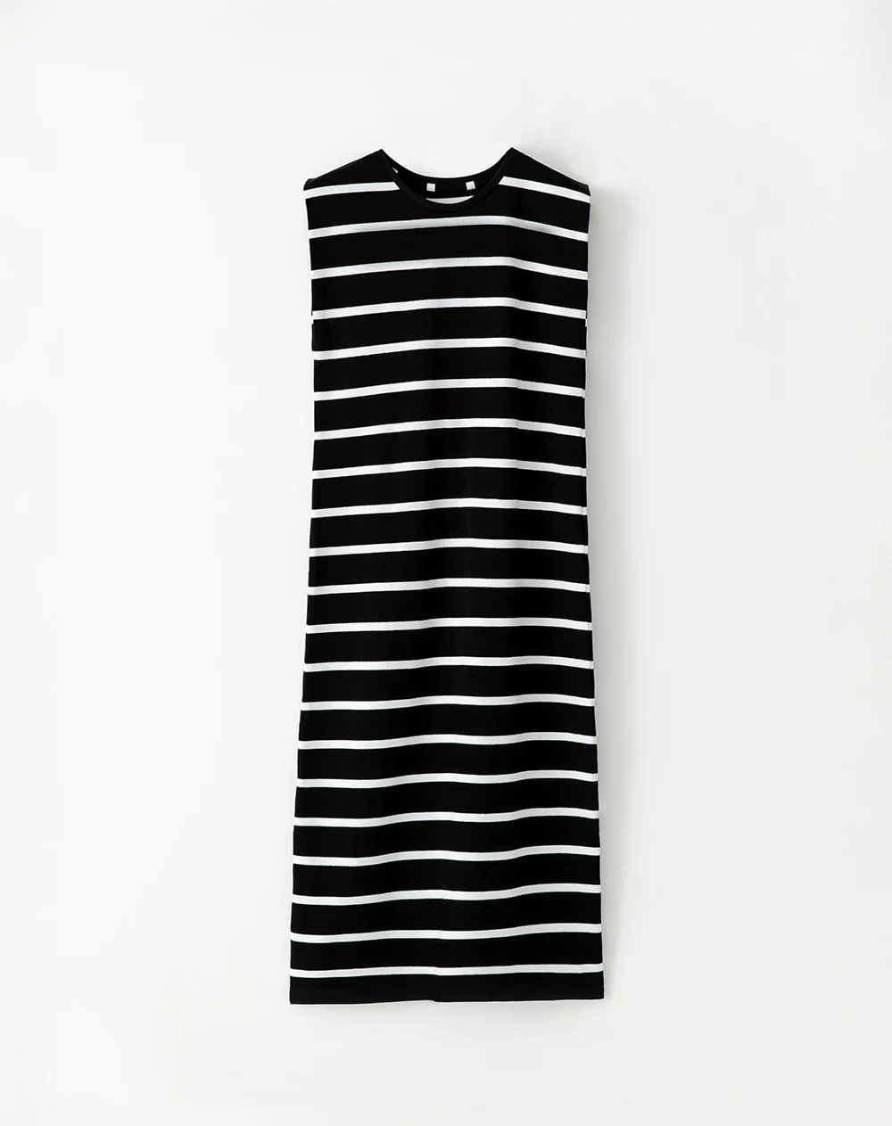 Vestido medio recto algodón rayas mujer - Image 5