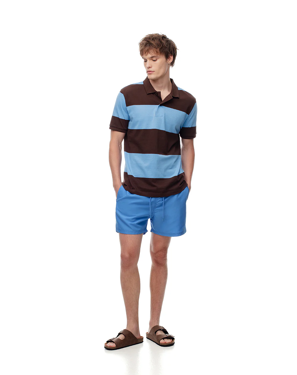 Pantaloneta de baño azul hombre - Image 6