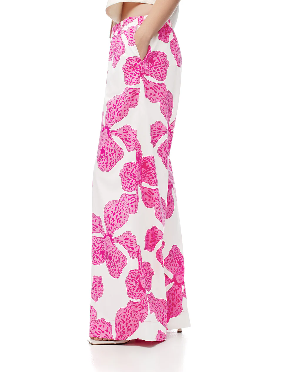 Pantalón palazzo tiro alto algodón estampado mujer - Image 5