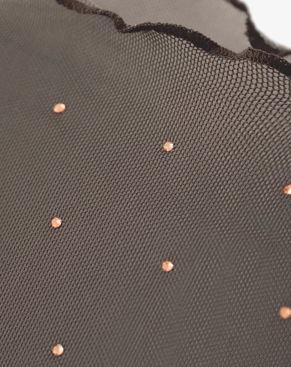 Camibuzo slim tejido tull brillos chocolate mujer - Image 7