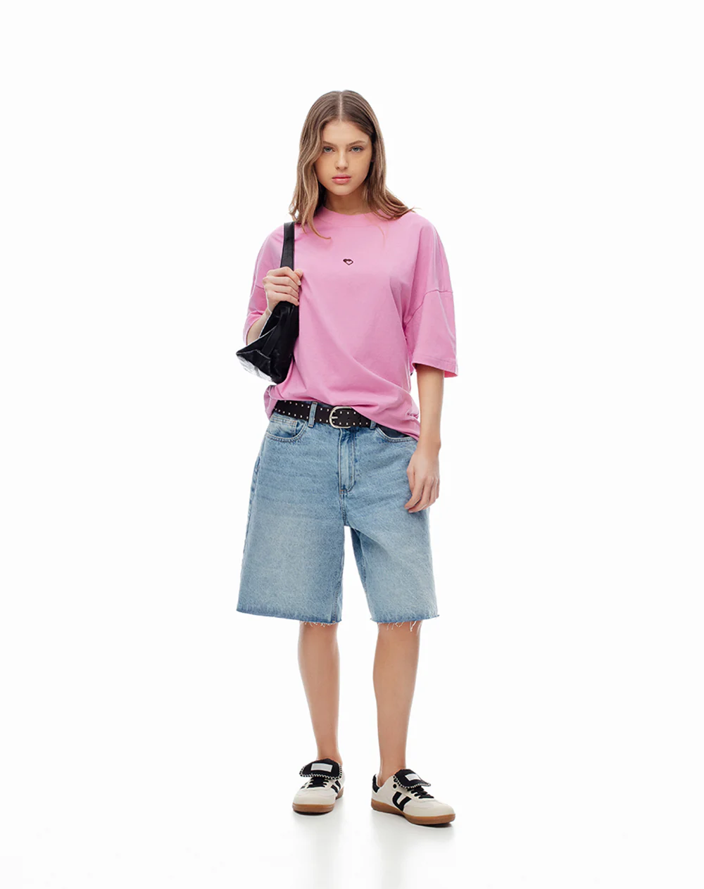 Camiseta regular algodón rosa estampada unisex - Image 10