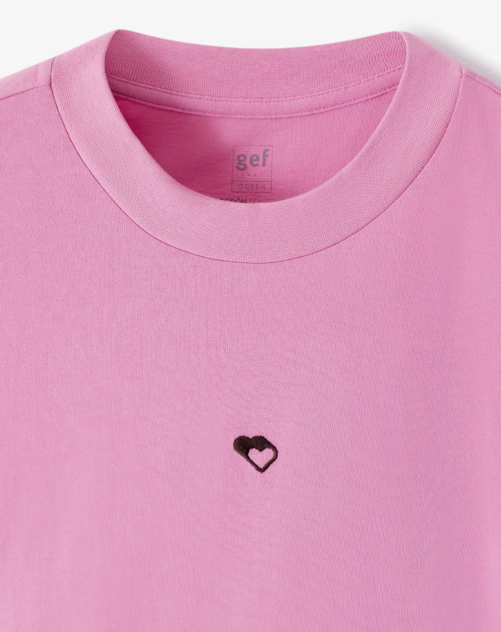Camiseta regular algodón rosa estampada unisex - Image 9