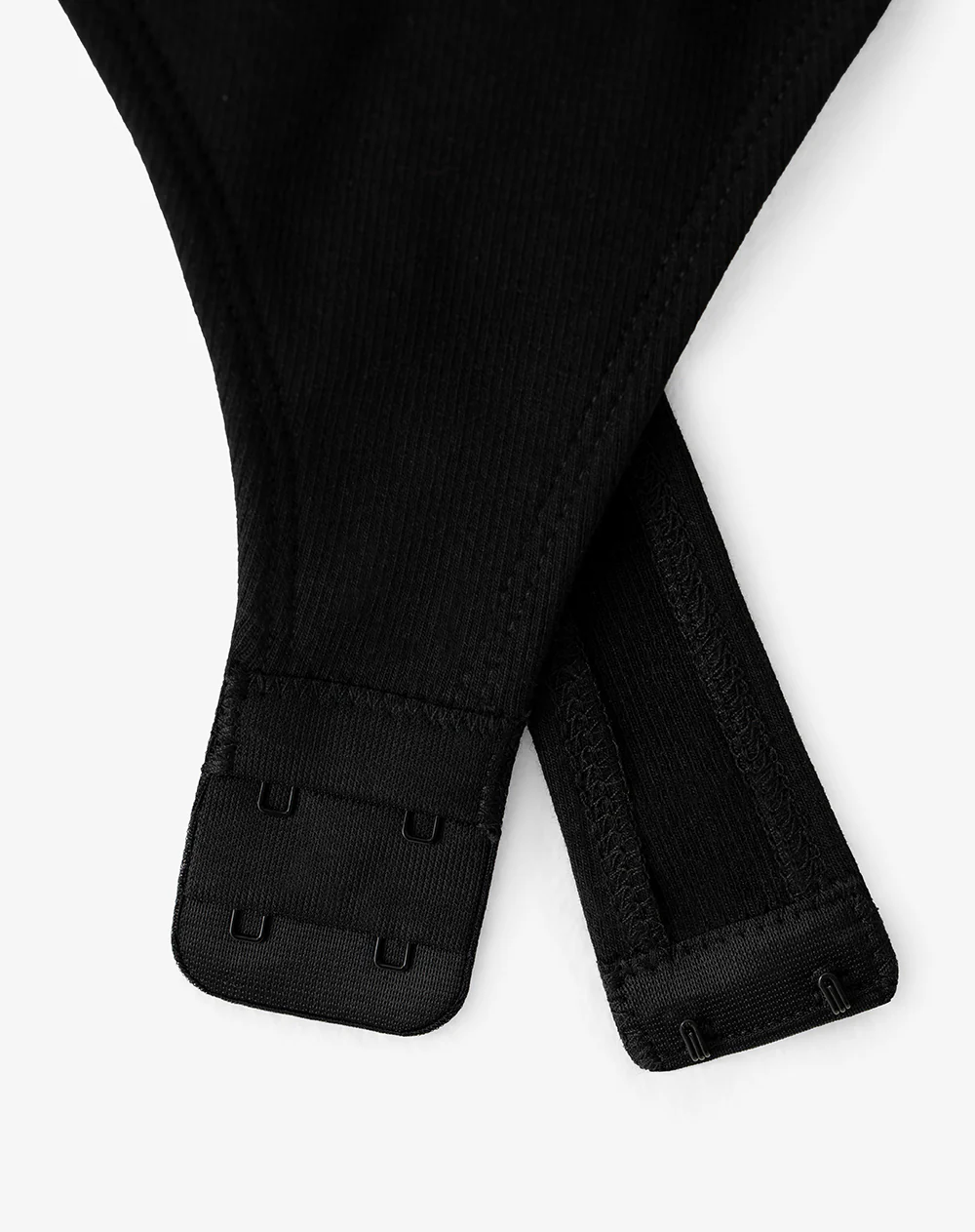 Body cut out rib algodón negro mujer - Image 8