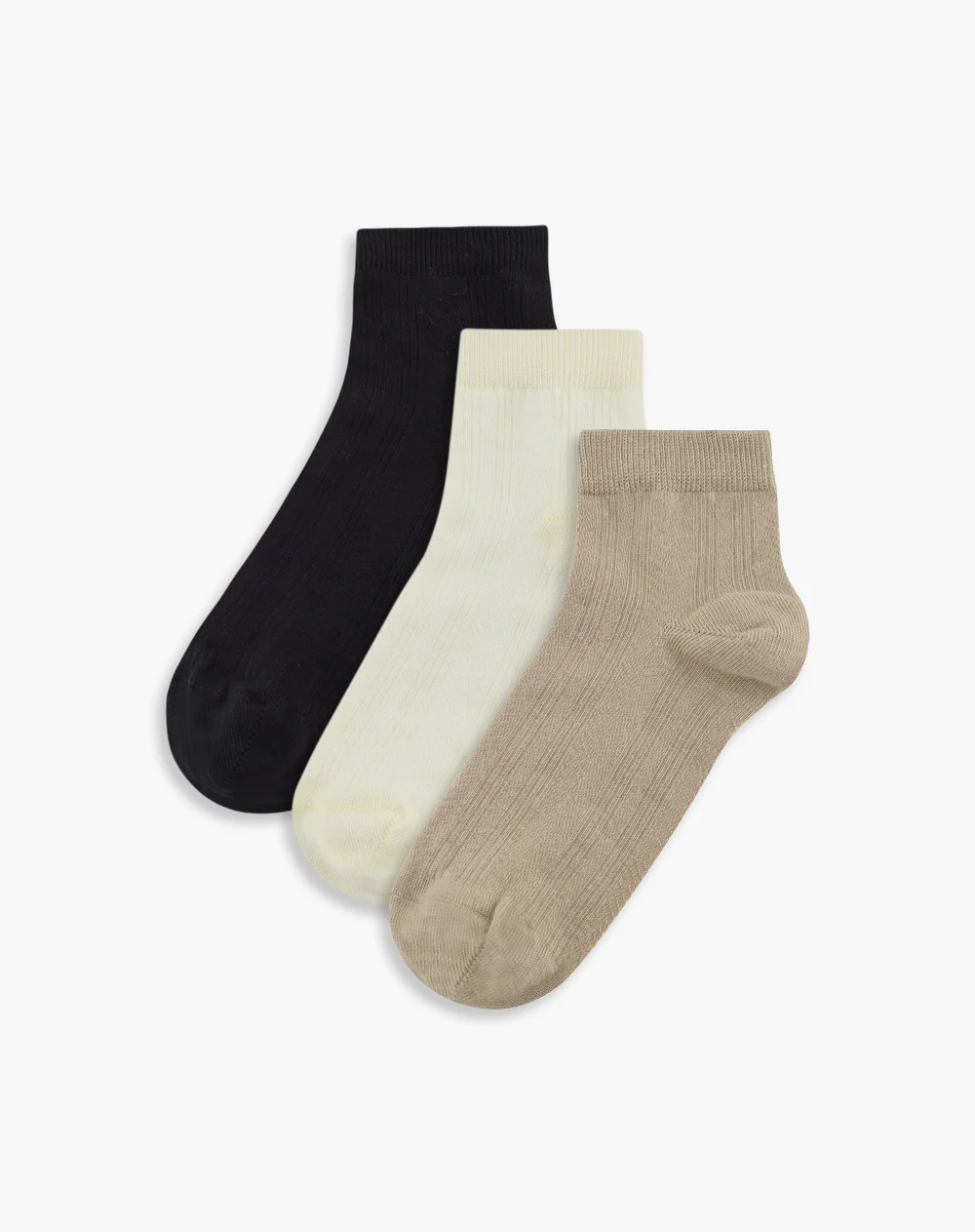 Medias mujer tobilleras pack x3 surtido
